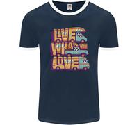 Camper Live What You Love Rv Caravan Uomo Ringer Fotl