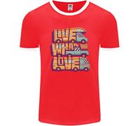 Camper Live What You Love Rv Caravan Uomo Ringer Fotl
