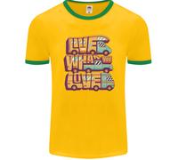 Camper Live What You Love Rv Caravan Uomo Ringer Fotl