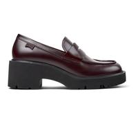 CAMPER Milah - Mocassini per Donna - Borgogna, taglia 38, Pelle liscia