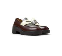 Camper - Mocassini bordeaux con tacco-Rosso 38