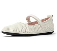 CAMPER Right Nina - Ballerine per Donna - Bianco, taglia 35, Tessuto in cotone/Pelle liscia