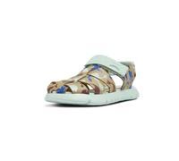 CAMPER Oruga - Sandali per Bimbe - Beige,Blu,Rosso, taglia 25, Pelle liscia/Tessuto in cotone