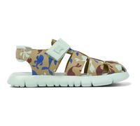 CAMPER Oruga - Sandali per Bimbe - Beige,Blu,Rosso, taglia 32, Pelle liscia/Tessuto in cotone