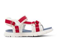 CAMPER Oruga - Sandali per Bimbe - Bianco,Rosso, taglia 30, Tessuto in cotone