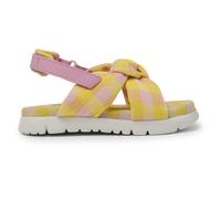 CAMPER Oruga - Sandali per Bimbe - Rosa,Giallo, taglia 28, Tessuto in cotone