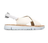CAMPER Oruga - Sandali per Donna - Beige, taglia 36, Pelle liscia/Tessuto in cotone