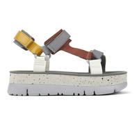 CAMPER Oruga Up - Sandali per Donna - Arancione,Grigio,Bianco, taglia 36, Pelle liscia