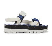CAMPER Oruga Up - Sandali per Donna - Bianco,Blu,Nero, taglia 40, Tessuto in cotone/Pelle liscia