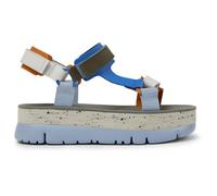CAMPER Oruga Up - Sandali per Donna - Blu,Arancione,Bianco, taglia 39, Pelle liscia
