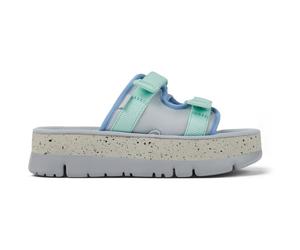 CAMPER Oruga Up - Sandali per Donna - Grigio,Blu, taglia 37, Tessuto in cotone
