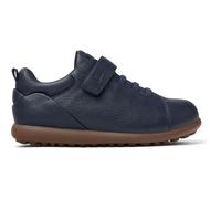 CAMPER Pelotas - Scarpe casual eleganti per Bimbe - Blu, taglia 27, Pelle liscia/Tessuto in cotone