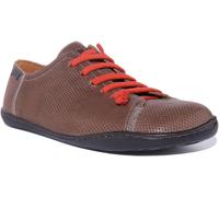 CAMPER Peu Cami Uomo Elastico Lacci Casual Scarpa IN Pelle Grigio UK Size 5 - 12