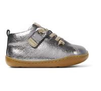 CAMPER Peu - Chiusura automatica per PRIMI PASSI - Grigio, taglia 24, Pelle liscia