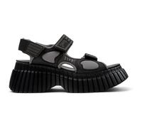 CAMPER Pix BCN - Sandali per Donna - Nero,Grigio, taglia 39, Pelle liscia/Tessuto in cotone