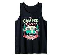 Camper Queen Classy Sassy Smart Funny Camping Girl Canotta