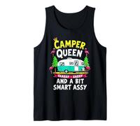Camper Queen Classy Sassy Smart Funny Camping Girl Canotta