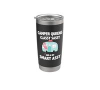Camper Queens Classy Sassy And A But Smart Assy Flamingo RV Bicchiere termico in acciaio inox doppia parete