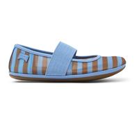CAMPER Right - Ballerine per Bimbe - Blu,Marrone, taglia 30, Tessuto in cotone/Pelle liscia