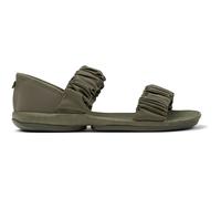 CAMPER Right - Sandali per Donna - Verde, taglia 39, Tessuto in cotone/Pelle liscia