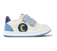 CAMPER Runner - Sneaker per PRIMI PASSI - Bianco,Blu,Verde, taglia 21, Pelle liscia
