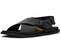 CAMPER Lluc Sandal - Scarpe casual per Uomo - Nero, taglia 42, Pelle liscia