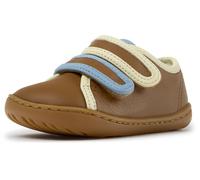 CAMPER Sneakers Twins da bambino in pelle con motivo bicolor e chiusura a strappo 26 Marrone