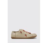 CAMPER Sneakers slip-on Twins in pelle con ricami e lacci elasticizzati 47 Beige