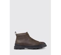 CAMPER Stivaletto stringato Brutus+ in pelle con zip e suola dentellata 46 Verde