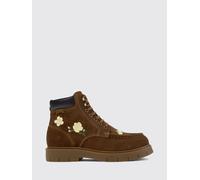 CAMPER Stivali stringati Twins da uomo in pelle scamosciata a fiori 45 Marrone