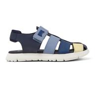 CAMPER Twins - Sandali per Bimbe - Blu,Giallo, taglia 30, Pelle liscia/Tessuto in cotone
