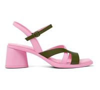 CAMPER Twins - Sandali per Donna - Rosa,Verde, taglia 38, Pelle liscia