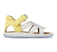 CAMPER Twins - Sandali per PRIMI PASSI - Bianco,Blu,Giallo, taglia 25, Pelle liscia
