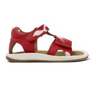 CAMPER Twins - Sandali per PRIMI PASSI - Rosso ,Bianco, taglia 21, Pelle liscia