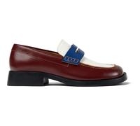 CAMPER Twins - Scarpe formali per Donna - Borgogna ,Bianco,Blu, taglia 39, Pelle liscia