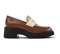 CAMPER Twins - Scarpe formali per Donna - Rosso ,Beige,Bianco, taglia 38, Pelle liscia