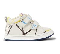 CAMPER Twins - Stivali per PRIMI PASSI - Bianco,Blu,Giallo, taglia 21, Pelle liscia