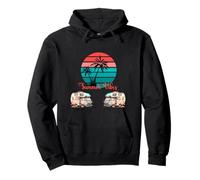 - Camper vacanze estive al tramonto sul mare - Felpa con Cappuccio