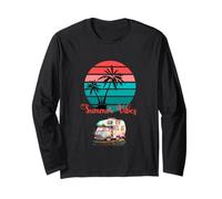 - Camper vacanze estive al tramonto sul mare - Maglia a Manica