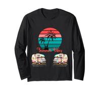 - Camper vacanze estive al tramonto sul mare - Maglia a Manica