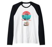 - Camper vacanze estive al tramonto sul mare - Maglia con Maniche Raglan