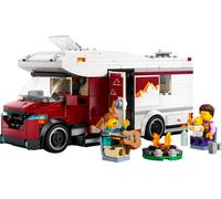 Lego city 60454 camper van delle vacanze d’avventura, veicolo giocattolo con 3 minifigure e accessori, giochi per bambini 6+