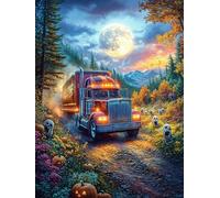 Camper Van in Night Puzzle 1000 Pezzi Van Gogh Per Amanti Dell'arte Wild Animals Fantasy Fairy Tale Cartone Rigido Anti Riflesso Notte Stellata Per Decorazione Soggiorno Qualità Museale Top Vendita 50