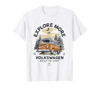 Camper Volkswagen Type 2 T2 Esplora Altro Maglietta, Uomo, Bianco, S