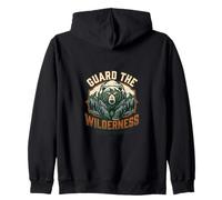 Camper Wildlife Bear Nature Animal Felpa con Cappuccio