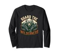 Camper Wildlife Bear Nature Animal Maglia a Manica