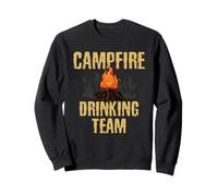 Campers Gift - Campfire Drinking Team Camping Outdoors Funny Felpa
