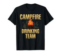 Campers Gift - Campfire Drinking Team Camping Outdoors Funny Maglietta