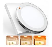 camperxlite 3 Colores - 2700K/4000K/6000K Plafoniera LED 12V Camper, Ø18CM Alluminio Dimmerabile Caravan Lampada, 8W Ultrasottile led Lampada 12v per Camion Barca Rimorchio Van T3 T4