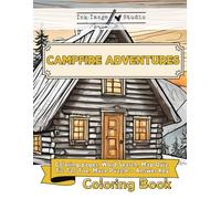 Campfire Adventures: Camping theme Coloring and Activity book with coloring pages, word search, puzzles and more!